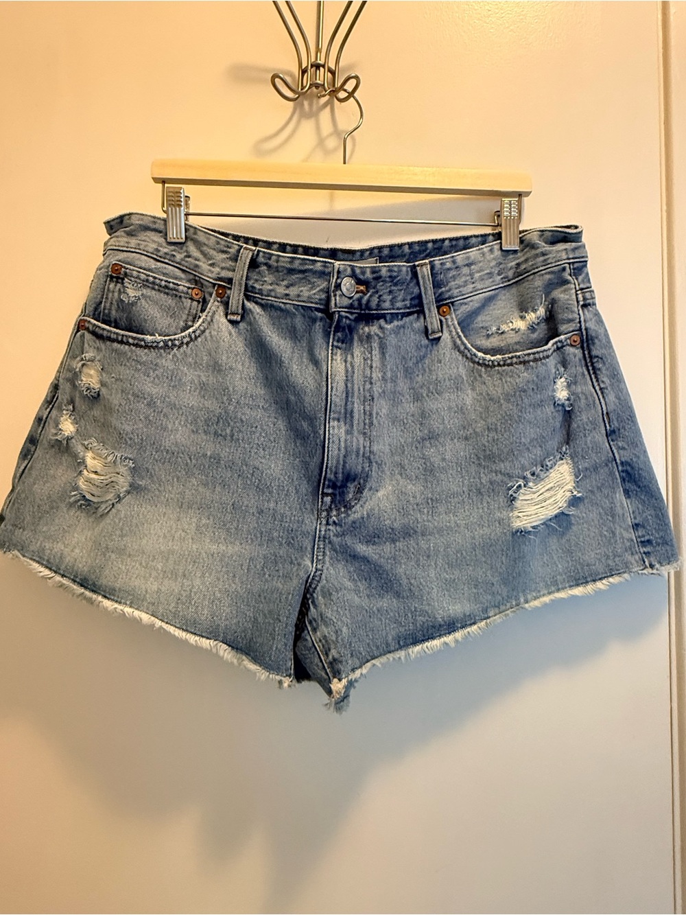 Madewell Relaxed Distressed Denim Shorts